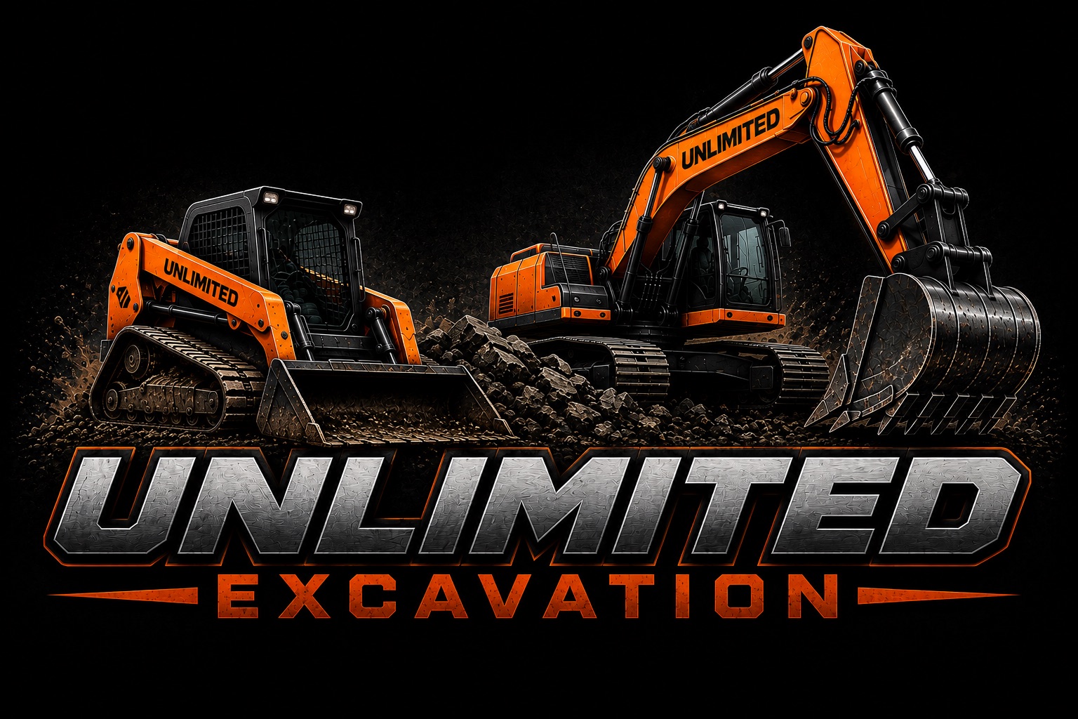 Unlimited Excavation skid steer and excavator